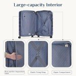 OLIXIS 24-Inch Expandable Hardside Luggage - Blue