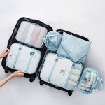 7-Piece Travel Packing Cube Set in Blue