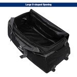 REDCAMP Foldable Black Duffle Bag with Wheels