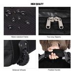 REDCAMP Foldable Black Duffle Bag with Wheels