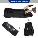 REDCAMP Foldable Black Duffle Bag with Wheels