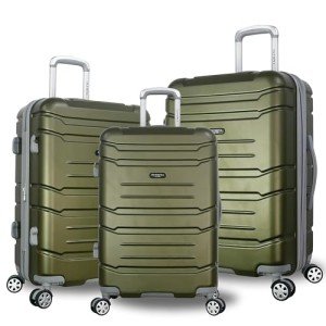 Olympia Denmark 3-Piece Olive Luggage Set