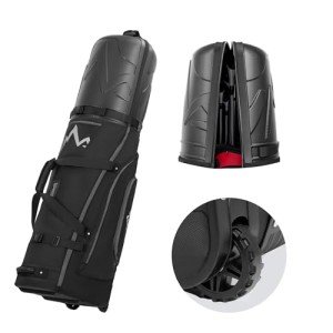 UNIHIMAL Wheeled Golf Travel Bag with Hard Case