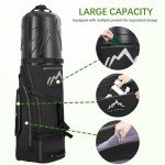 UNIHIMAL Wheeled Golf Travel Bag with Hard Case