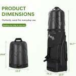 UNIHIMAL Wheeled Golf Travel Bag with Hard Case