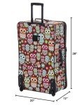 Rockland Jungle Owl 4-Piece Softside Luggage Set