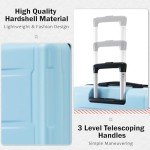 Light Blue 4-Piece Hardside Luggage Set