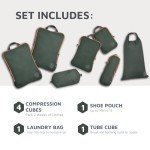 Extra Large Travel Packing Cubes - 7 Piece Set