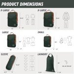 Extra Large Travel Packing Cubes - 7 Piece Set