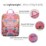 6-Pack Waterproof Packing Cubes for Travel