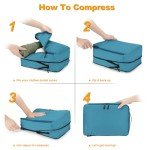 Lumesner 8-Piece Compression Packing Cubes Set