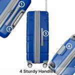 Olympia Denmark Lightweight Hardside Luggage Set - Navy