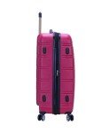 Rockland Melbourne Magenta Hardside 3-Piece Luggage Set
