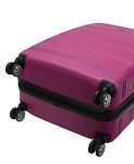 Rockland Melbourne Magenta Hardside 3-Piece Luggage Set