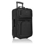 U.S. Traveler Lightweight Black Carry-on Suitcase Set