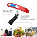 Digital Luggage Scale with Backlit Display - 110 Lbs