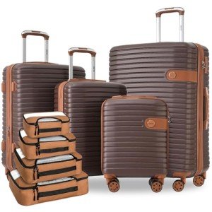 Merax Expandable Hard Shell Luggage Set with Wheels