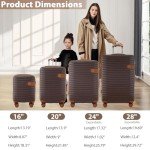 Merax Expandable Hard Shell Luggage Set with Wheels