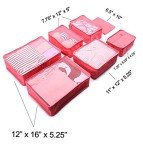 7-Piece Durable Packing Cubes Set for Travel