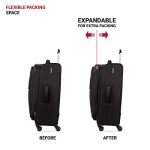 SwissGear 4010 Black 23-Inch Softside Spinner Luggage