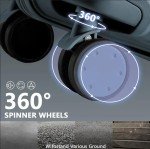 Ledaou 3-Piece Luggage Set with Packing Cubes