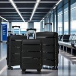 Ledaou 3-Piece Luggage Set with Packing Cubes