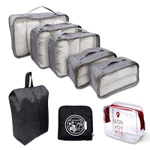 8-Piece Packing Cube Set with Travel Pouches