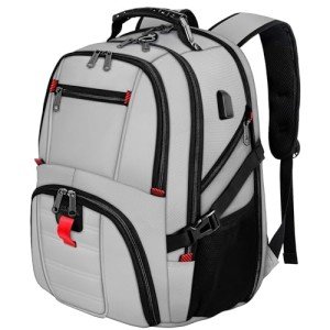 YOREPEK 50L Water-Resistant Travel Backpack with USB