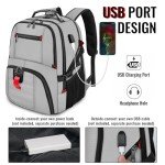 YOREPEK 50L Water-Resistant Travel Backpack with USB