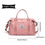 Women's Pink Weekender and Gym Duffel Bag