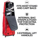 High Roller Golf Club Travel Bag - Red/White