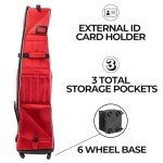 High Roller Golf Club Travel Bag - Red/White
