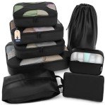 Shacke 8-Piece Lightweight Packing Cubes Set