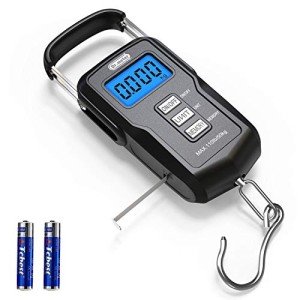 Backlit LCD Fishing Scale with Measuring Tape