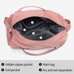 Women's Pink Weekender and Gym Duffel Bag