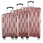 Ricardo Beverly Hills 3-Piece Rose Gold Luggage Set
