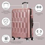 Ricardo Beverly Hills 3-Piece Rose Gold Luggage Set