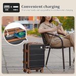 imiomo 20-Inch Spinner Carry-On Luggage with Lock