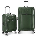 Expandable Green Spinner Luggage Set, 2 Pieces