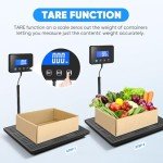 Heavy-Duty 660lbs Postal Scale with LCD Display