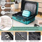 Merax 13-Piece Hardshell Luggage Set - Blue