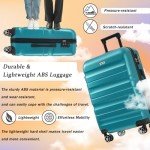 Merax 13-Piece Hardshell Luggage Set - Blue