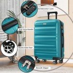 Merax 13-Piece Hardshell Luggage Set - Blue