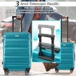 Merax 13-Piece Hardshell Luggage Set - Blue