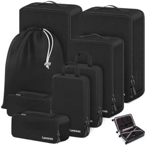Lumesner 8-Piece Compression Packing Cubes Set
