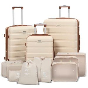 Kromax 3-Piece Lightweight Hardshell Luggage Set