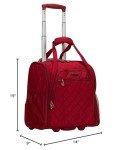 Rockland Melrose 15-Inch Red Underseater Luggage