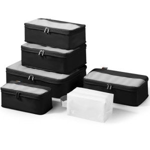 Expandable Compression Packing Cubes Set - 6 Pieces