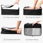 Expandable Compression Packing Cubes Set - 6 Pieces