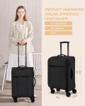 LOVEVOOK 22-Inch Airline Approved Carry-On Luggage